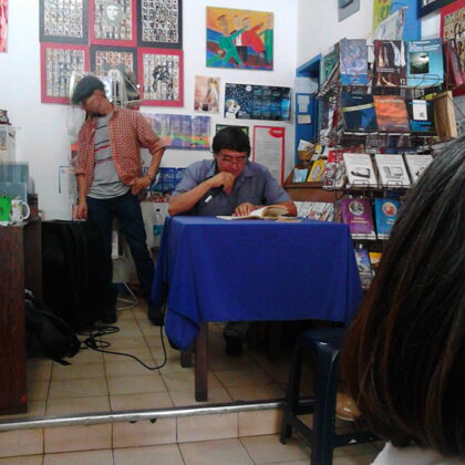Poeta José Gregorio González Márquez. Recital Librería Ifigenia, Mérida. Dic-2018