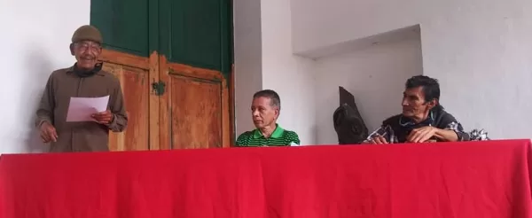 Poetas Jasmil Mendoza, José Ochoa y Adolfo Mejías